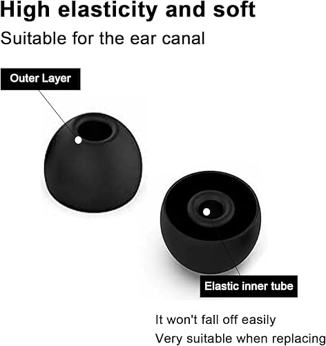 Miniatura 6 de Auriculares de repuesto de silicona compatibles con Beats by Dr. Dre Powerbeats Pro inalámbricos (8 unidades)