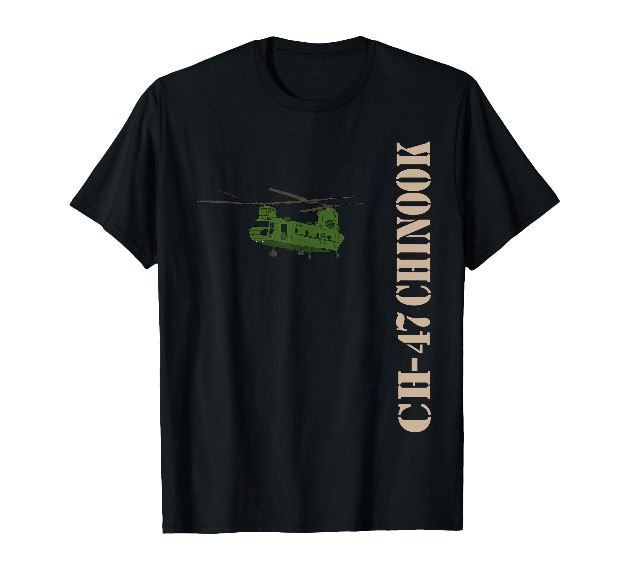 Chinook Helicopter T Shirt 15U MOS CH 47 Army Helicopter T-Shirt