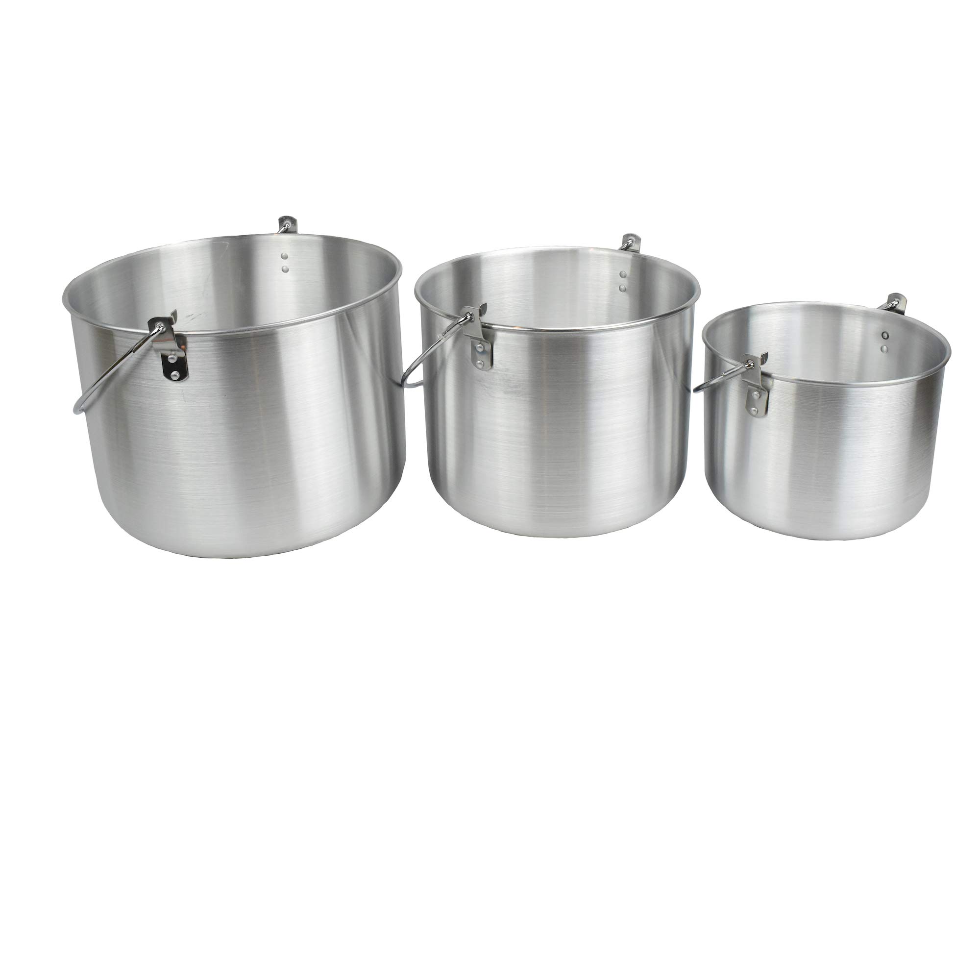 AceCamp 3 olla con tapa – Set Horde camping ollas Almacenamiento Familia ollas, 4 L, 8 L, 12 L, 1684