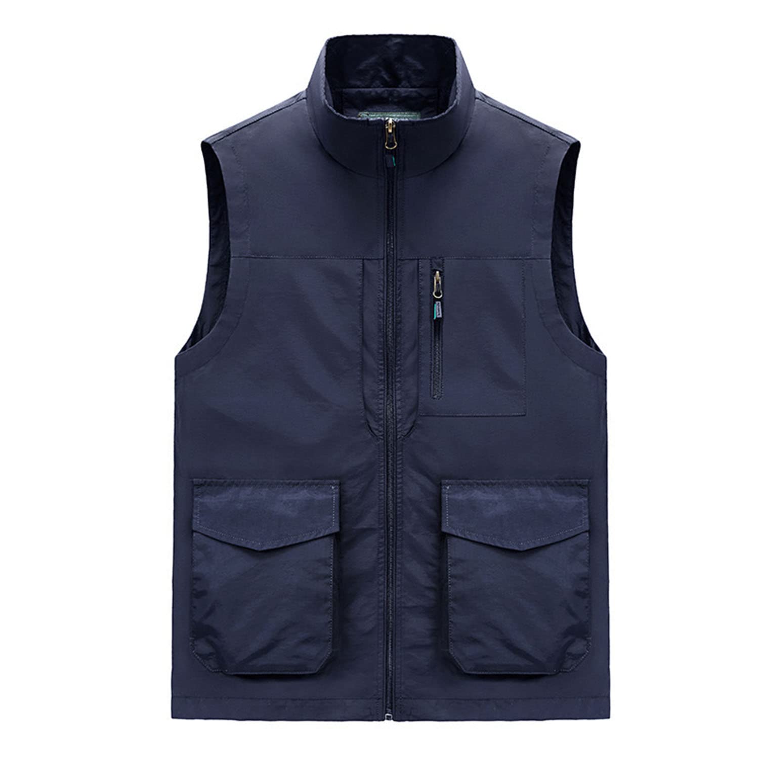 Chaleco para Hombre Chaleco De Secado Rápido con Múltiples Bolsillos Chaqueta Informal Sin Mangas Chaleco De Pesca Al Aire Libre Chaqueta De Fotografía De Viaje