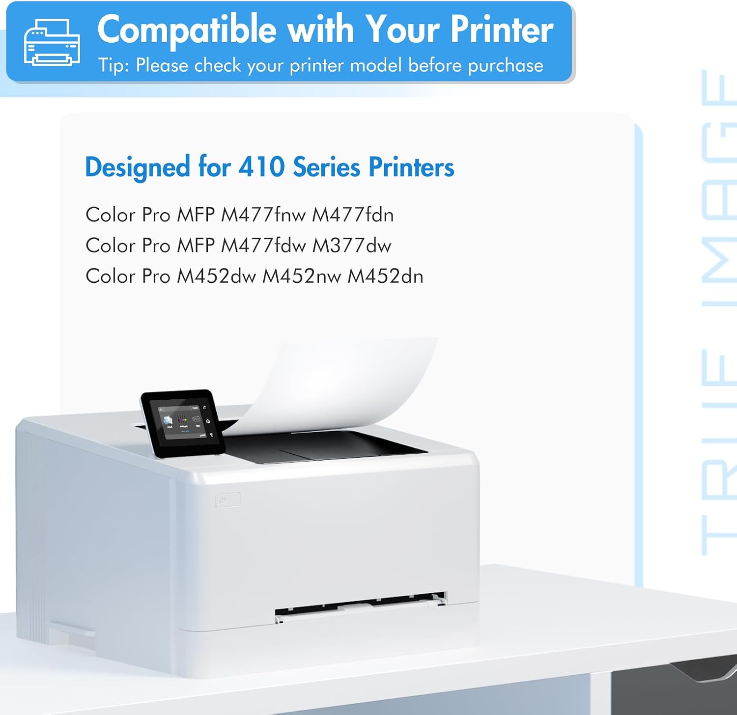 410A Toner Cartridge 4 Pack 410X for HP MFP M477fnw M477fdw M477fdn M452dn image 2