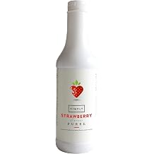 SIMPLY Strawberry Puree 1kg | Vegan Concentrated Mix Made with Real Fruit Puree for Cocktails, Beverages and Baking