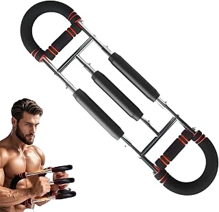 Twister Armtrainer: Verstellbares Brust Trainingsgerät, U-Förmiger Twister Armtrainer, Tragbarer Fitnessgerät mit Abnehmbarem Design für Zuhause, Büro & Reise (40-60kg)