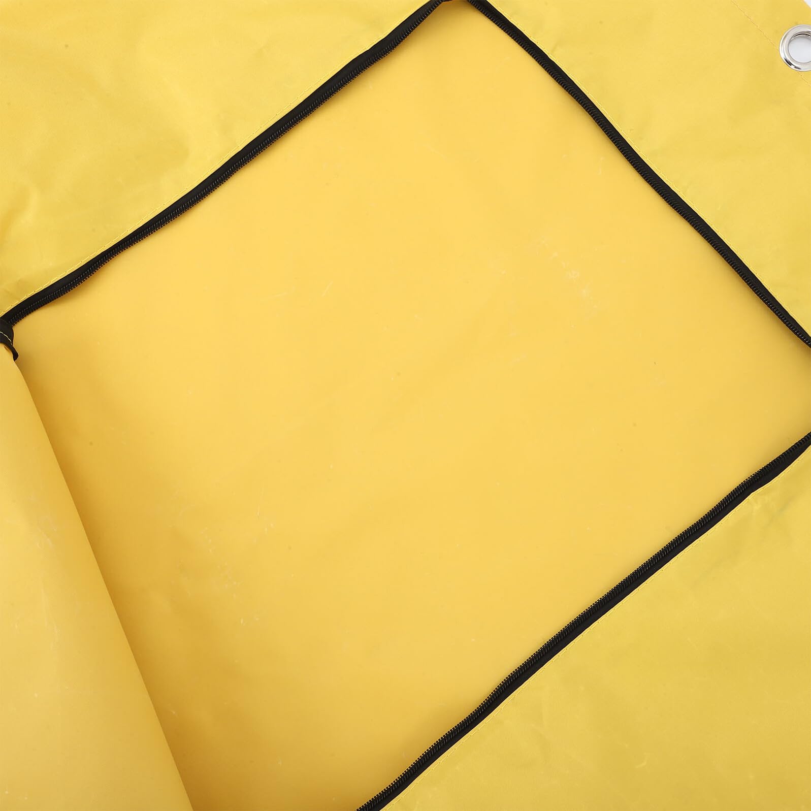 Bolsa Grande para Carrito de Limpieza de Lona Oxford Amarilla | Cremallera Frontal y Ojales, Repuesto para Carro, Uso Comercial de Recogida de Ropa o Residuos