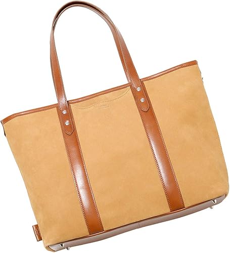 Amazon ナノユニバース Seeker シーカー トートバッグ 別注 ヌバックトート メンズ キャメル F トートバッグ