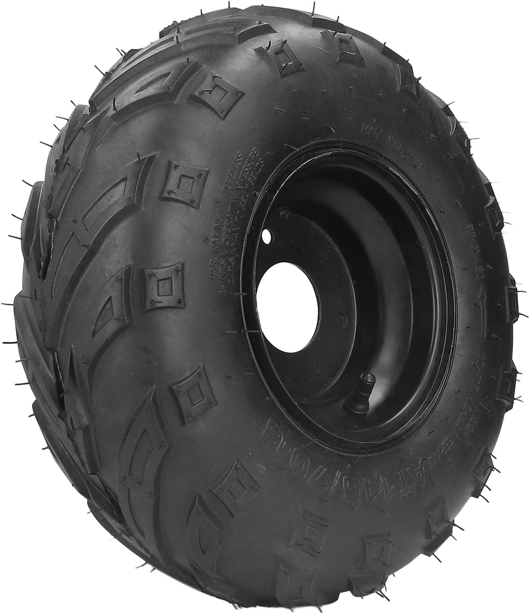 Aramox 145/706 ATV Tubeless Tire, 6in Rim Rubber Universal Tire with Unique Pattern Design, for Kids Go Kart UTV Quad Bike 4 Wheelers