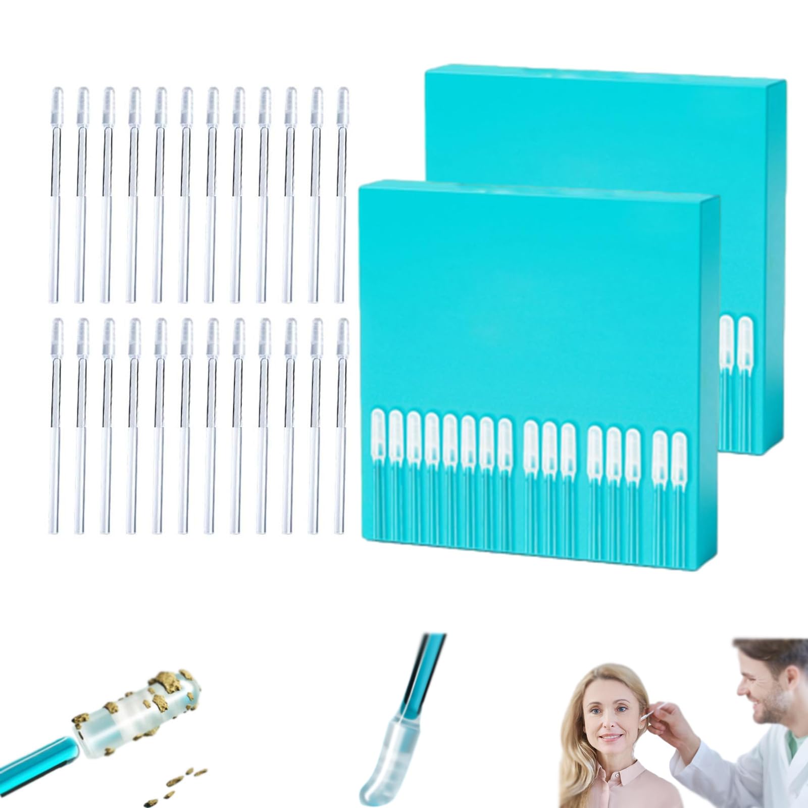 Sticky Ear Cleaning Sticks Gentle Visible Ear Care Earwax Removal Adhesive Swabs Reusable ars Wax Removal Tools Adhesive