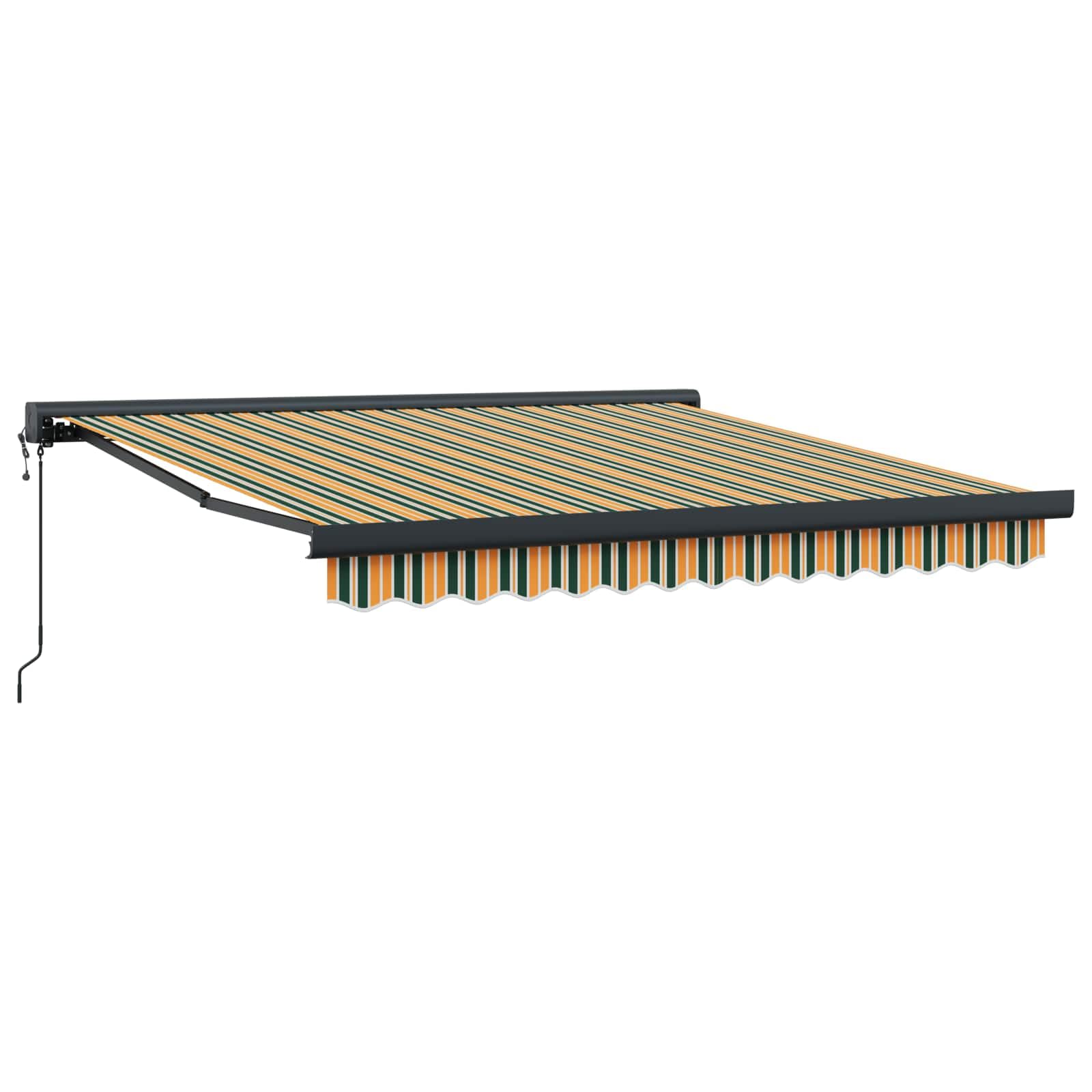 Wysuwana markiza na balkon i taras, 300 x 250 cm, z ochroną przed słońcem, wodoszczelna i wiatroszczelna, zmotoryzowana lub napędzana korbą, tkanina odporna na warunki atmosferyczne, łatwy