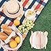 2 Set Bamboo Travel Utensils Cutlery Set with Cotton Pouch,Spoons Forks Knives Chopsticks Straws and Clean Brushes, Camping Bamboo Flatware Set