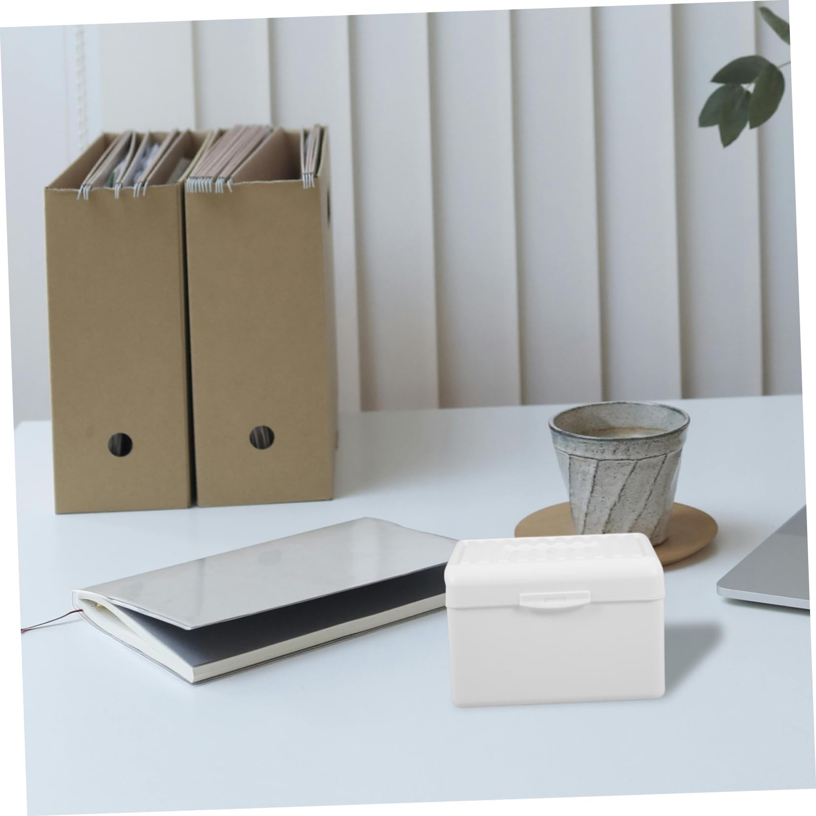 Porta Tarjetas de Índice Compacto Organizador Portátil Almacenaje Práctico para Oficina Escritorio Estudiante