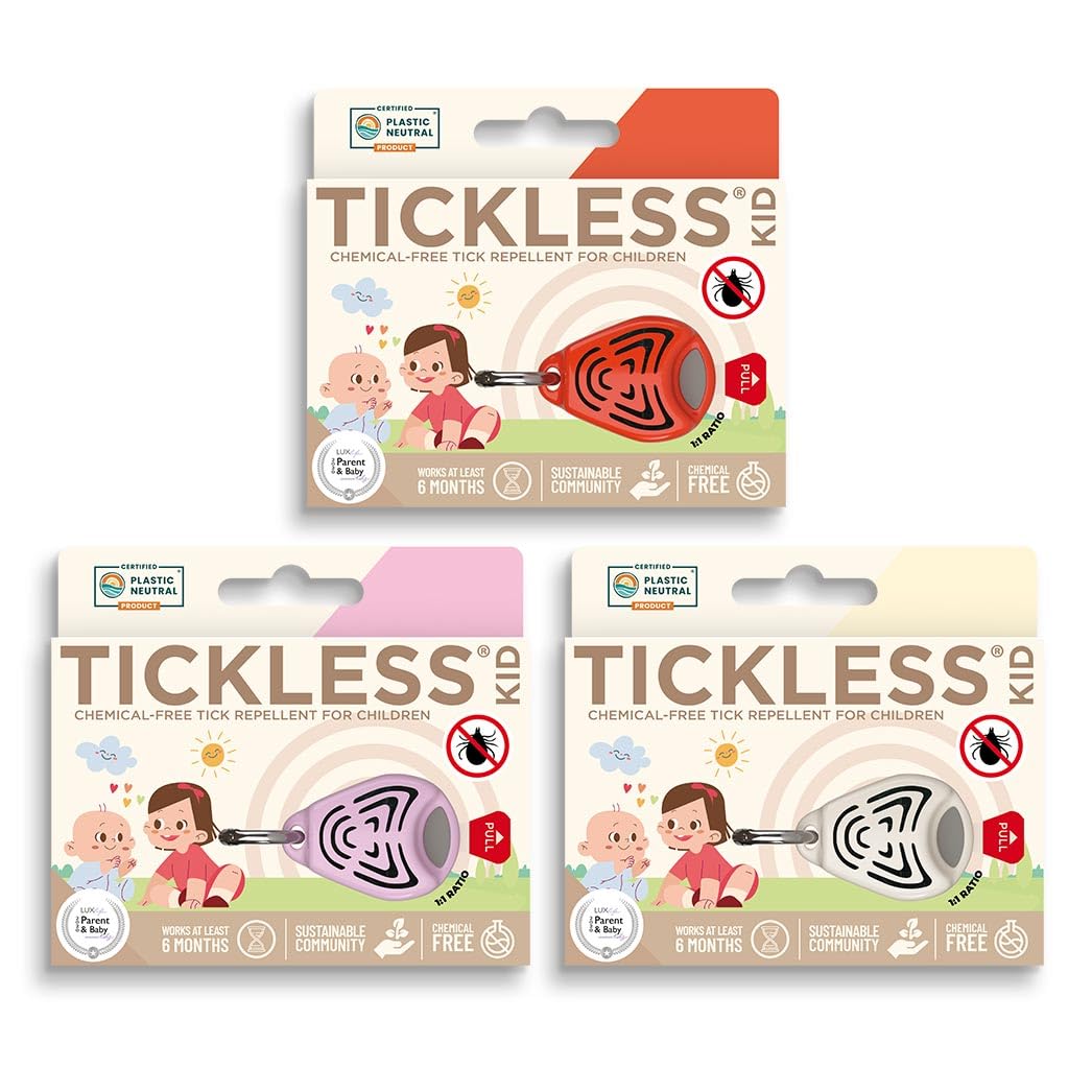 Tickless Baby Répulsif anti-tiques à ultrasons pour bébés et enfants - Rose