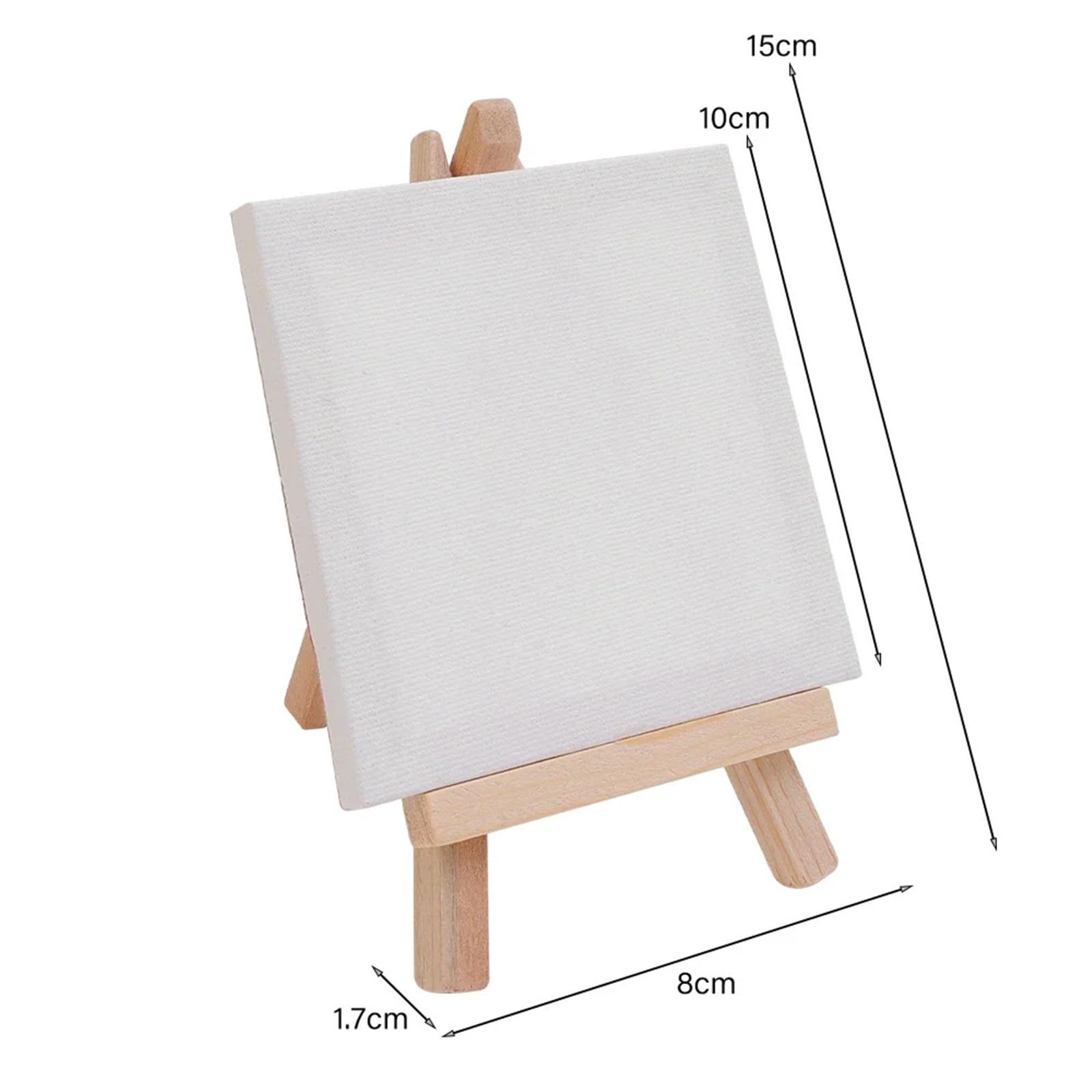 Tischstaffelei 1/2/4PCS Mini Leinwand Und Staffeleien Set Holz Faltbare Desktop-Ständer for Malerei Kunst Handwerk Display halterung(4PCS)