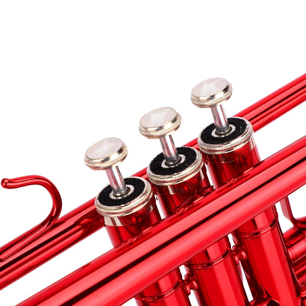Bnineteenteam Trompette en Laiton, Trompette Plate en Laiton pour Instrument à Vent Trompette Music en 3 Couleurs différentes