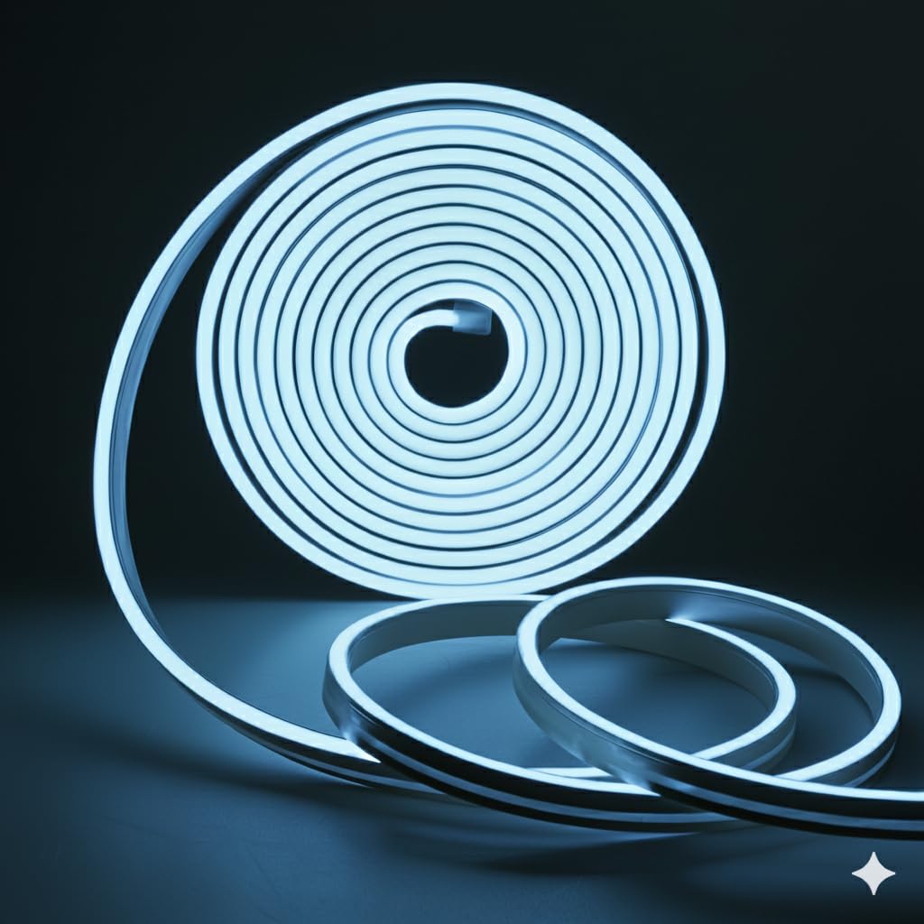 - Neon Strip Lights, 5 Metres LED Light Strip, Waterproof IP65, Warm White, Silicone Flexible Rope Light for Indoor Home Décor | Led Strip Lights | Neon Lights | Strip Lights