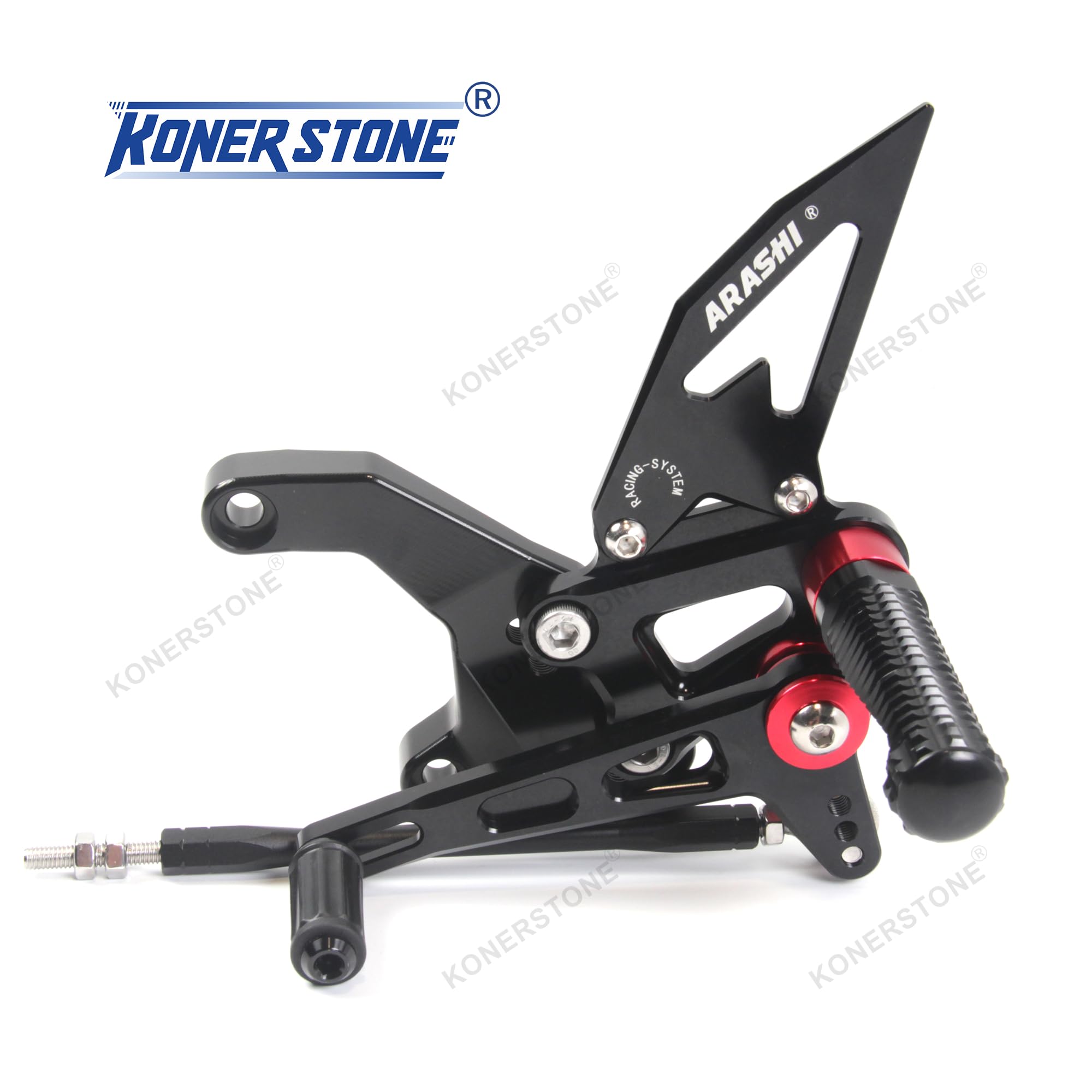 Regolabile Pedaline Pedane(Versione2.0) per Z900 ZR900 2020-2025 Set posteriore Pedane Poggiapiedi Foot Boards Accessori Nero Z 900 ZR 900 2021 2022 2023 2024