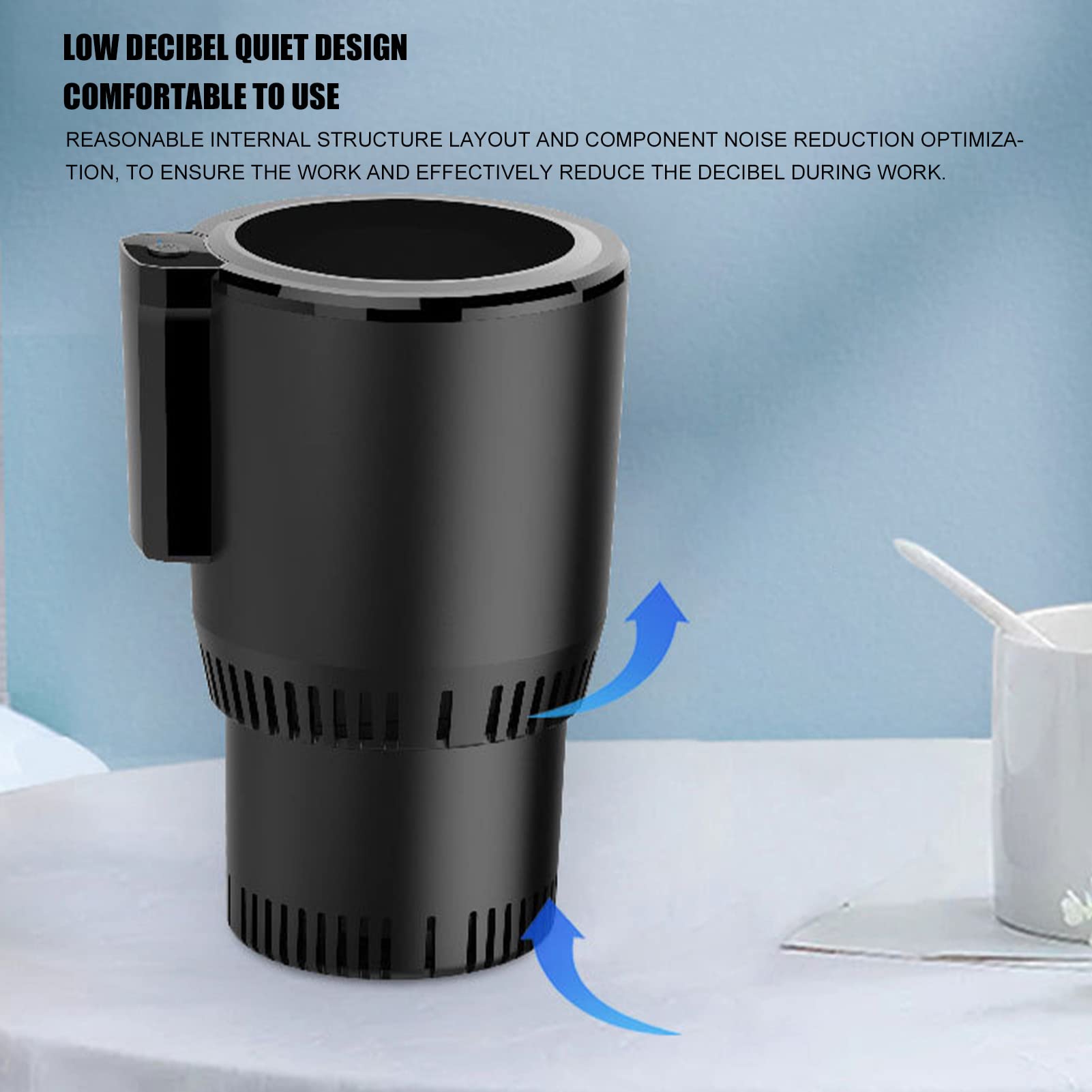 DIXII Portable 2-in-1 Car Cup Heating and Cooling Car Cup Mug Holder Perfect Car Holder for Commuter Road Tripper Present