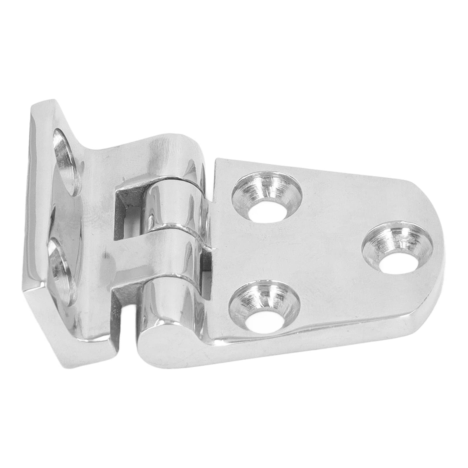 Respicefinem 4 Pcs Boat Hinge Thickened 316 Stainless Steel Mirror Polished Heavy Duty Bend Hinges for RV Yacht