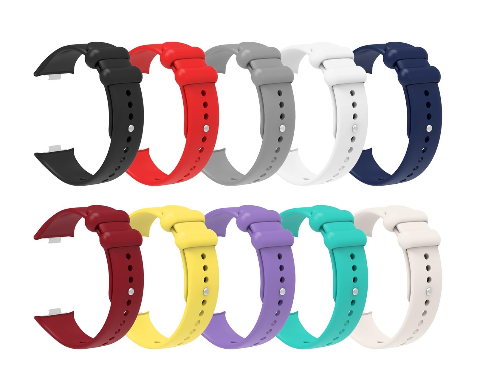 JDIME Cinturino in silicone per xiaomi mi banda 8 pro sostitutiva sport cinghia da polso traspirante per miband 8pro braccialetto bracciale
