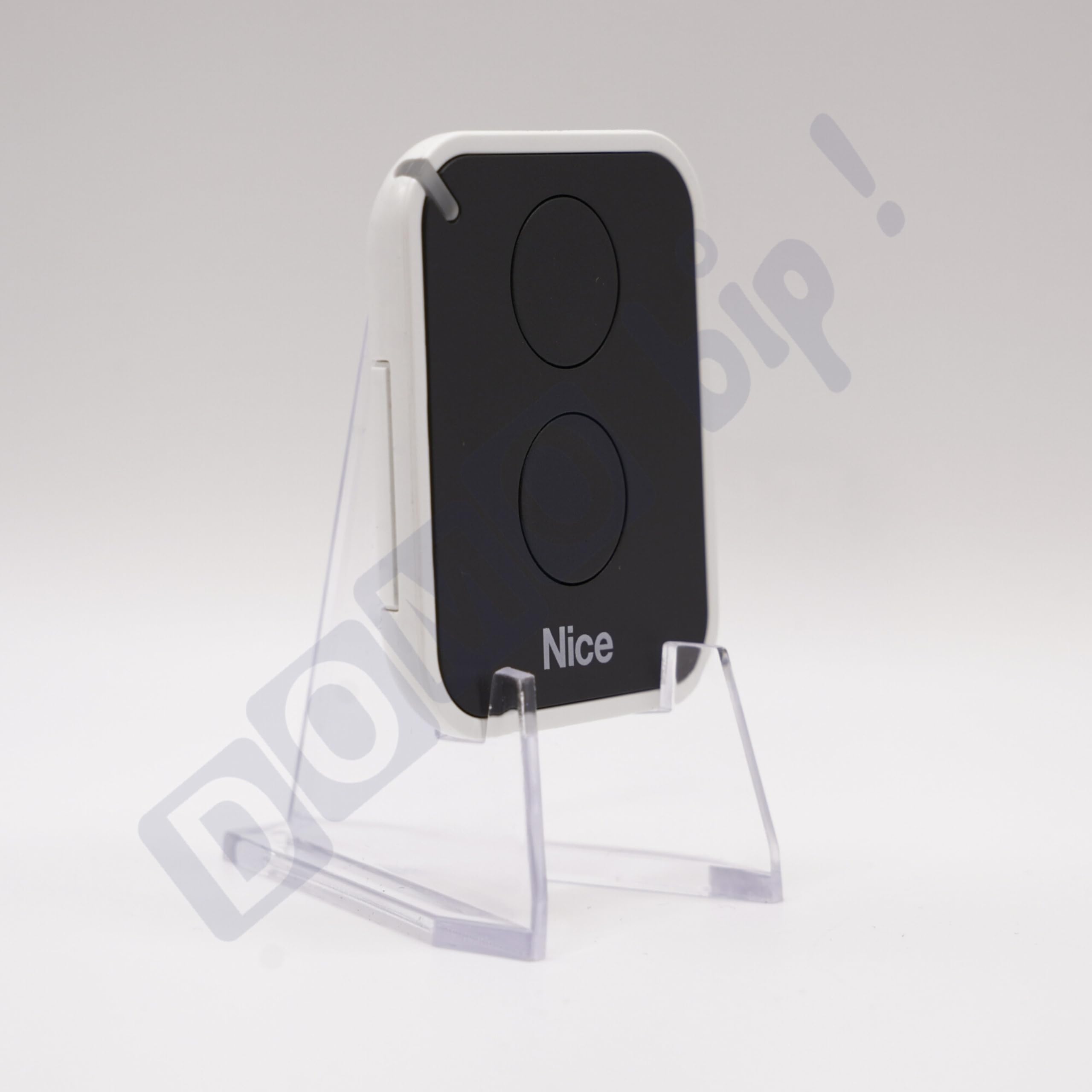 Télécommande Nice ON2E - Emetteur portatif à 2 Boutons - Fréquence : 433,92 MHz - Pour Portail et Porte de Garage - Codage à code tournant (Lot de 2 télécommandes)