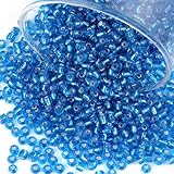 Great Value: 2100 Pcs glass seed beads. The small craft bead is about 4 mm (6/0) in diameter, 2mm Hole. The ample quantity and rich color palette offer endless creative inspiration for designing various jewelry and crafts. Widely Use: This glass seed...