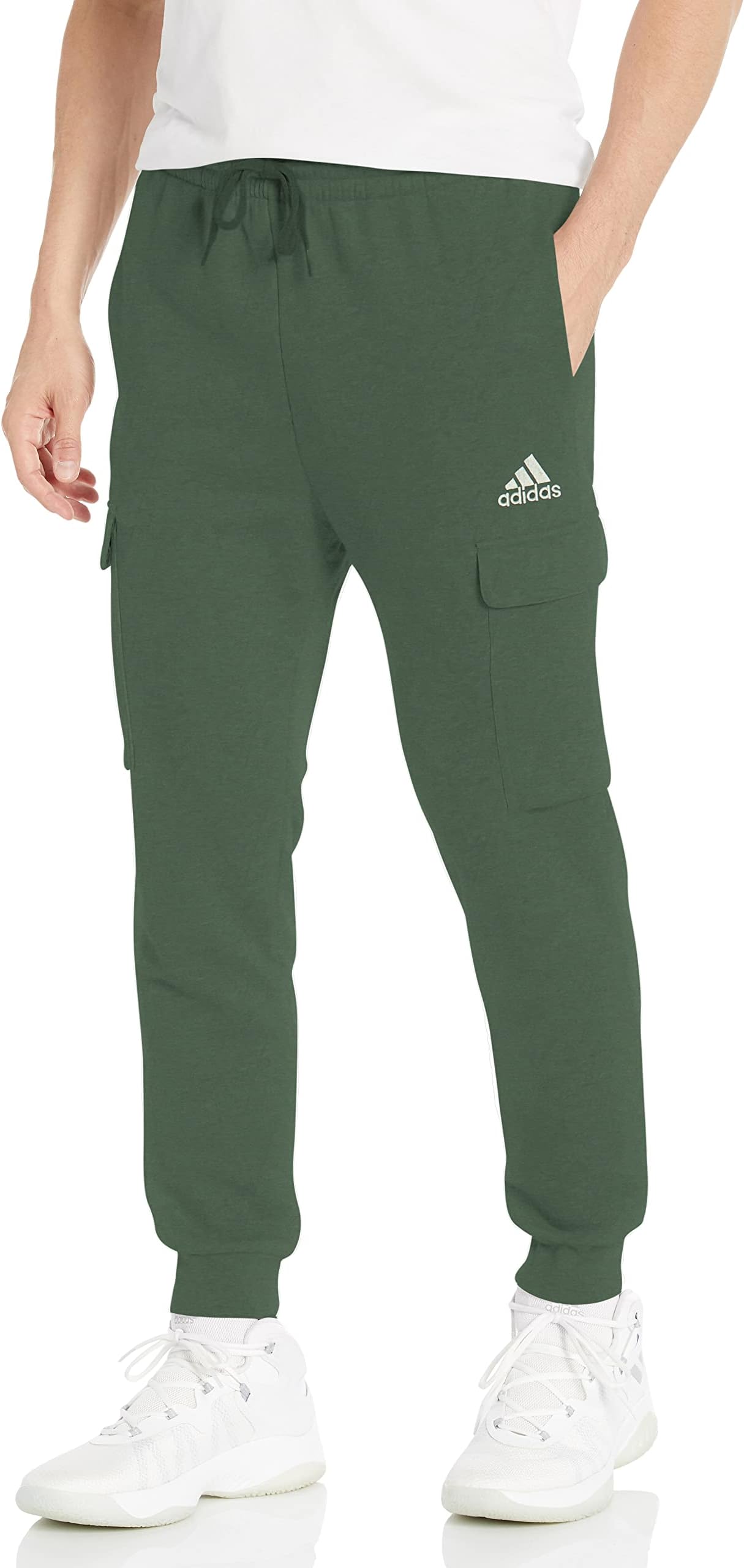 olive green adidas pants men