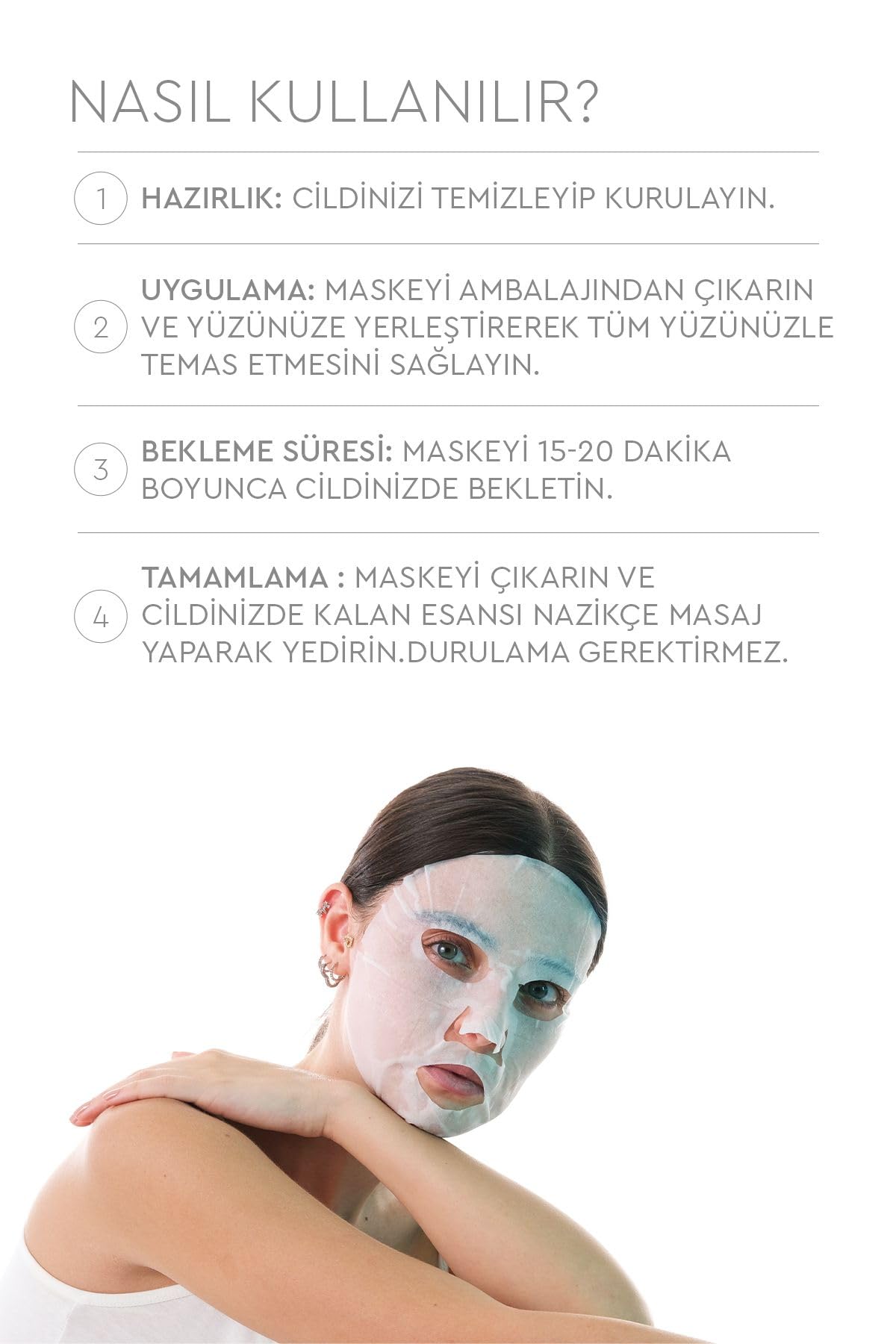 Mjcare On Vitamin Mask Vitaminli Yüz Maskesi 5'li