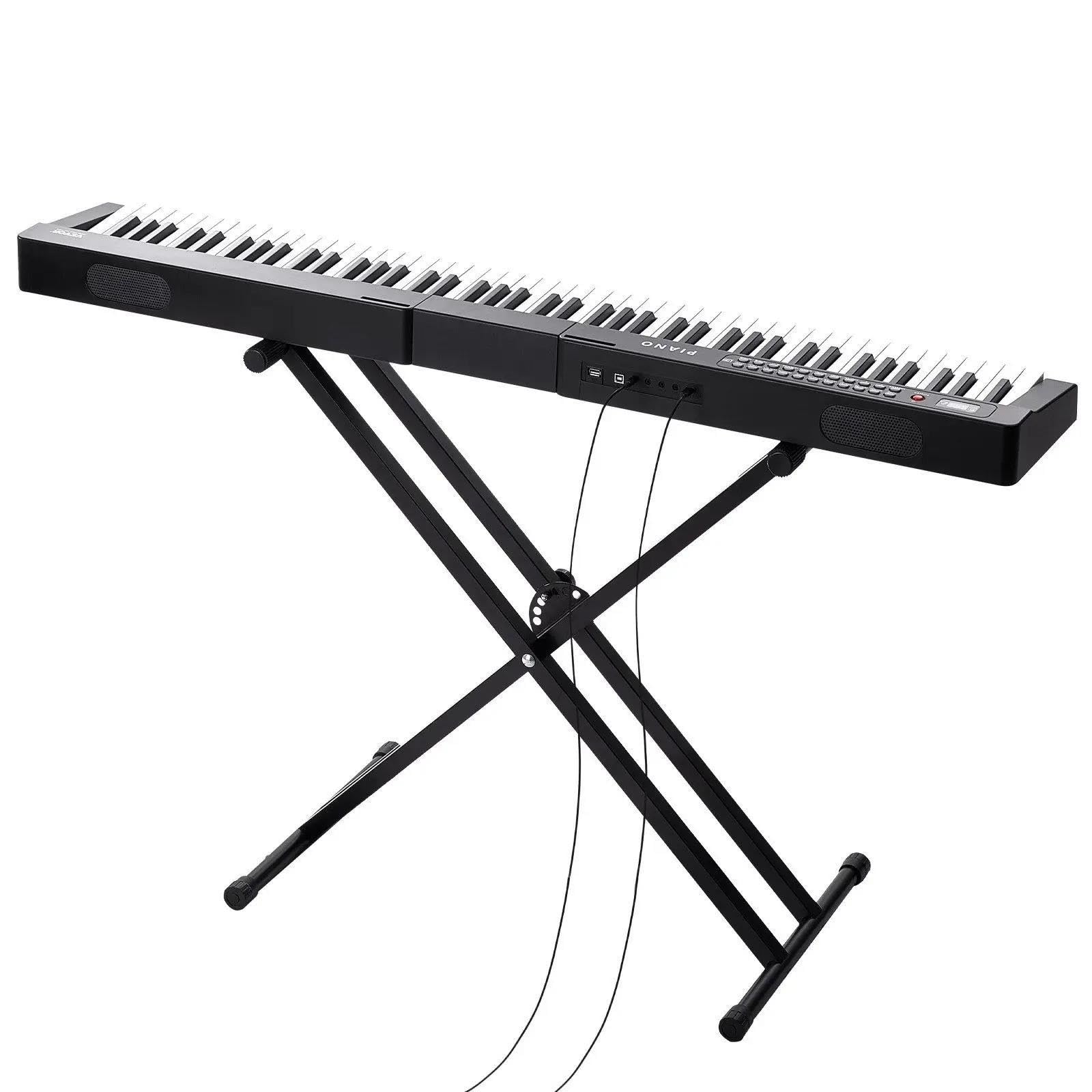 Profesjonalne Pianino Elektroniczne 88 Klawiszowa Klawiatura Cyfrowego Pianina Elektrycznego Półważona Przenośna Ze Stojakiem