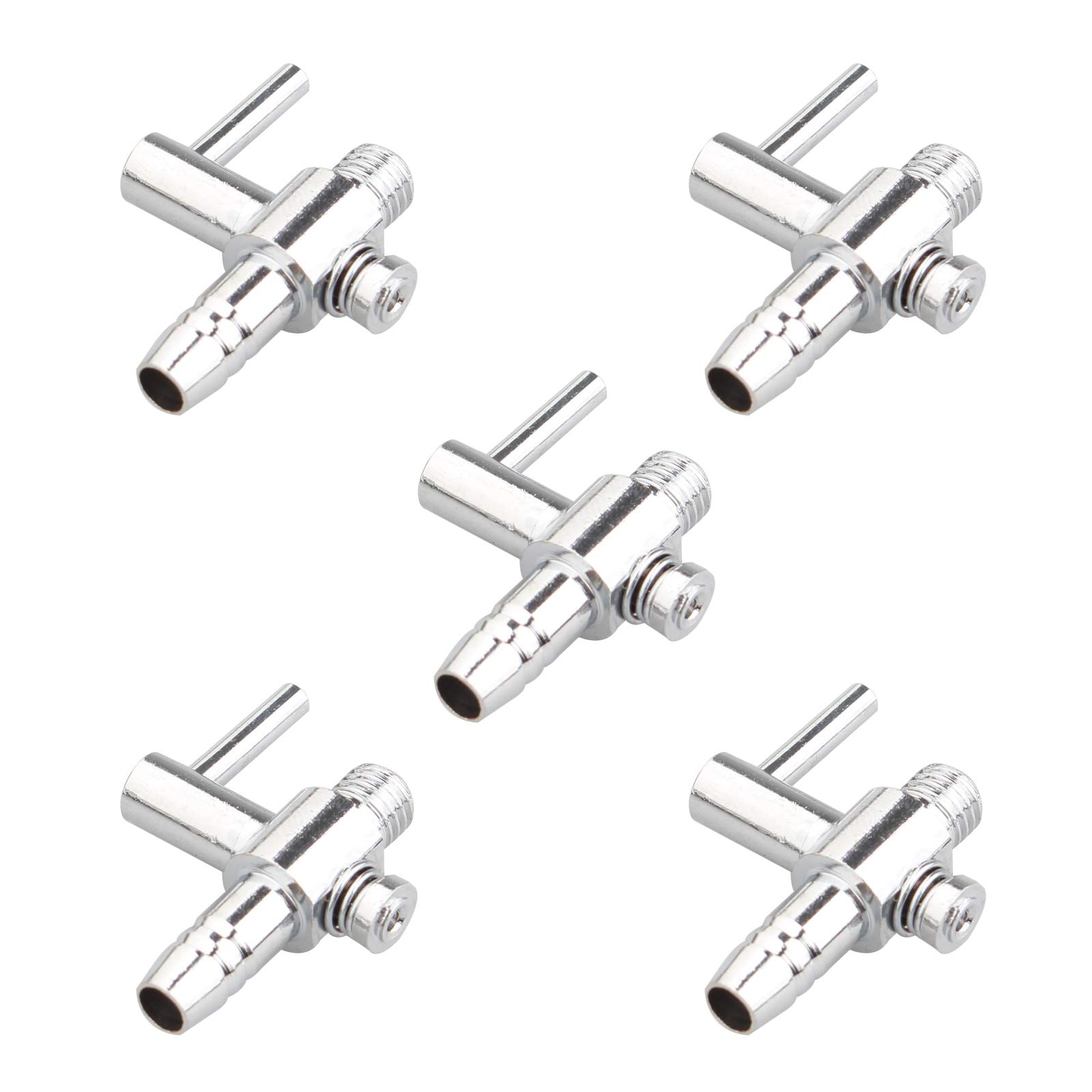 Buy HALJIA 5PCS 5mm 1 Way Aquarium Manifold Air Flow Pump Splitter