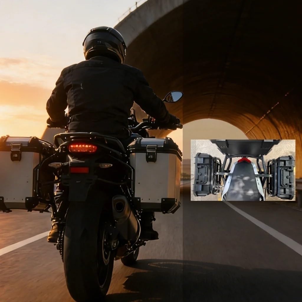 Moto Tylny bagażnik Pasuje Do Zdejmowanego Wspornika Bocznego Motocykla Pasuje Do Suzuki-uniwersalny Bagażnik Ze Stopu Aluminium