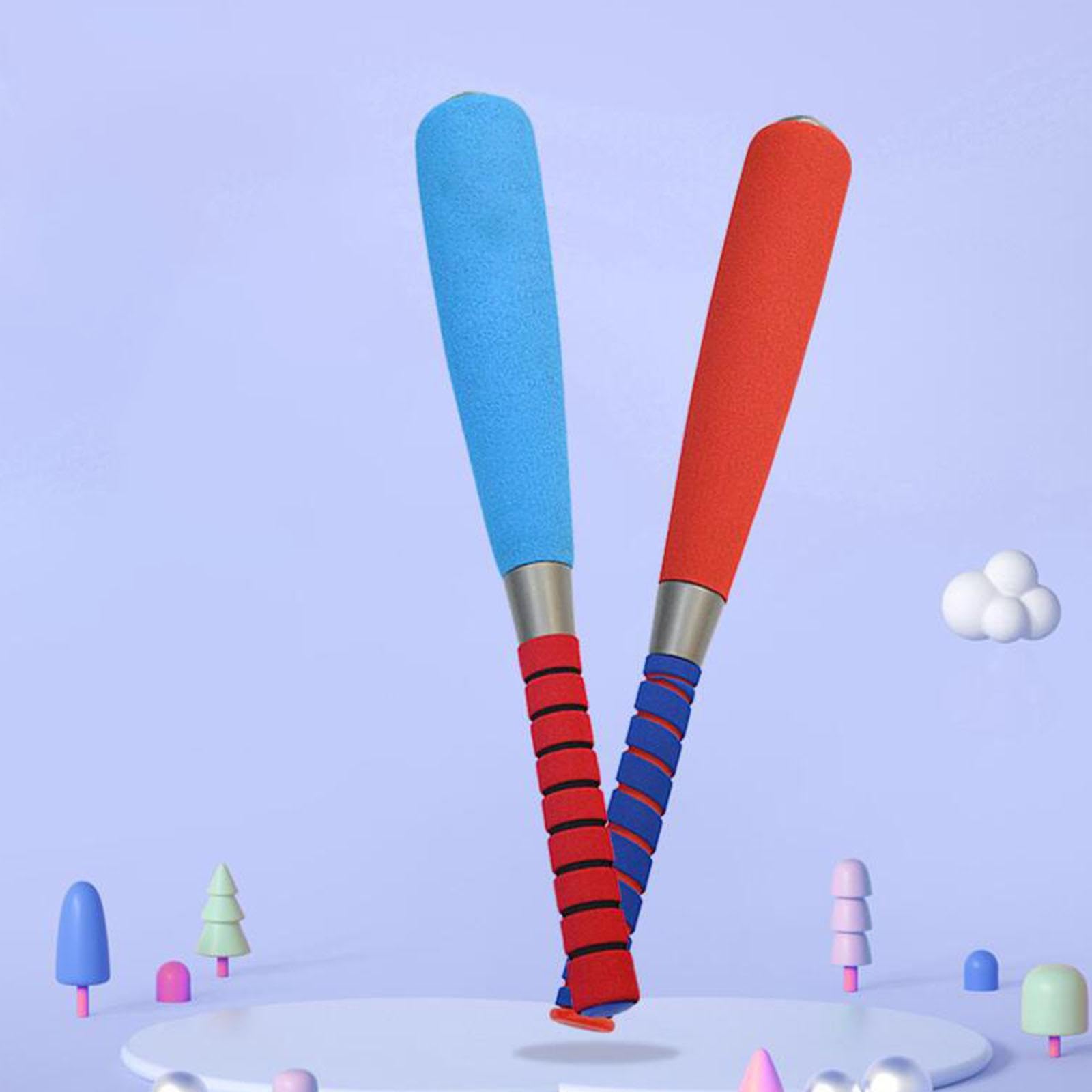 Milageto Soft Baseball Set Bambini Schiuma Palla Pratica Antiscivolo Ergonomico NBR Materiale Adatto a Studenti Sport all’Aperto Allenamento Indoor