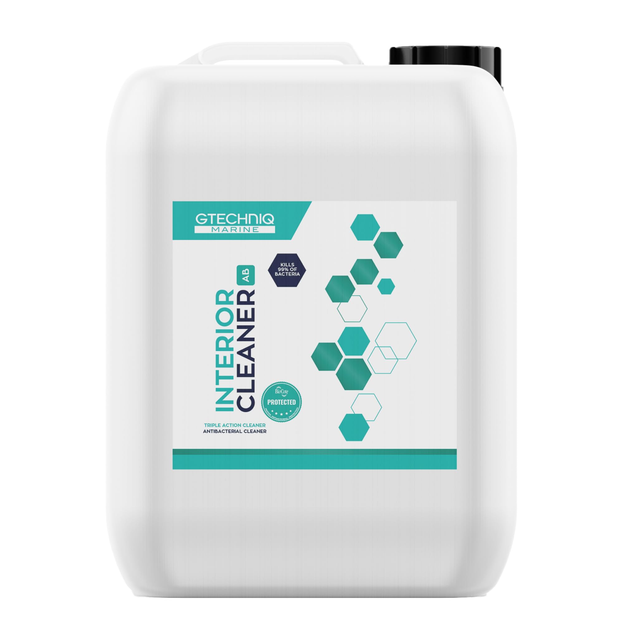 Gtechniq Marine Interior Cleaner for Hard and Soft Surfaces on Boat, Powerboat, Jet Ski and Yacht, Fabric Safe, Dirt Repellent, 5L