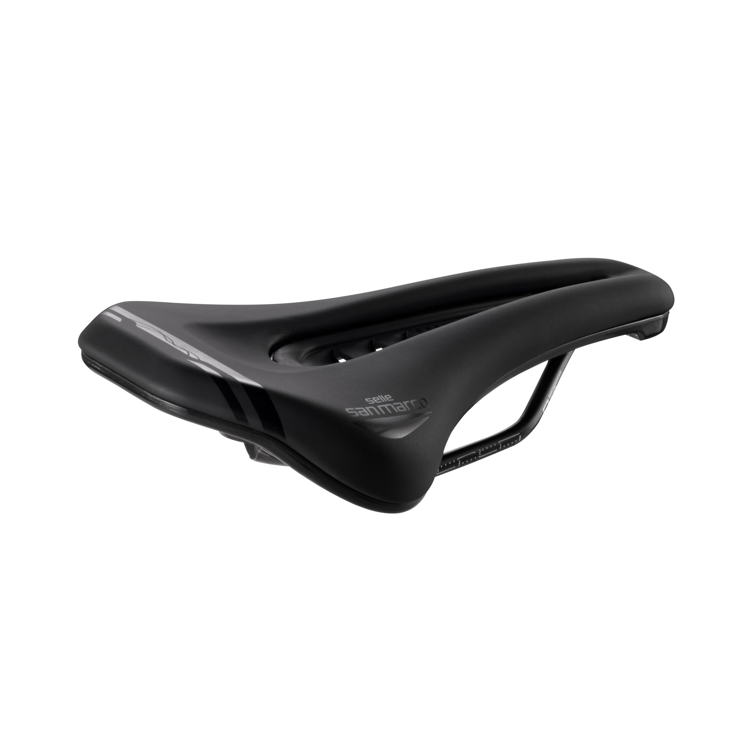 Selle San Marco GROUND Shield Dynamic – Sella MTB/Off-Road con Protezione Fango, Foro Centrale Open Fit, Telaio in Acciaio Manganese