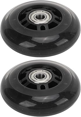 Jerys Replacement Wheels for Inline Skates, Shock Absorption Skate Wheels PU Wheel for Indoor and Outdoor Figure Skating