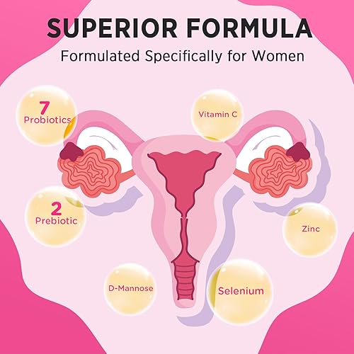 Miniatura 6 de Probióticos vaginales para mujeres, probióticos 13 en 1 para mujeres, 70 mil millones de UFC probióticos y prebióticos y D-manosa, para vaginal,
