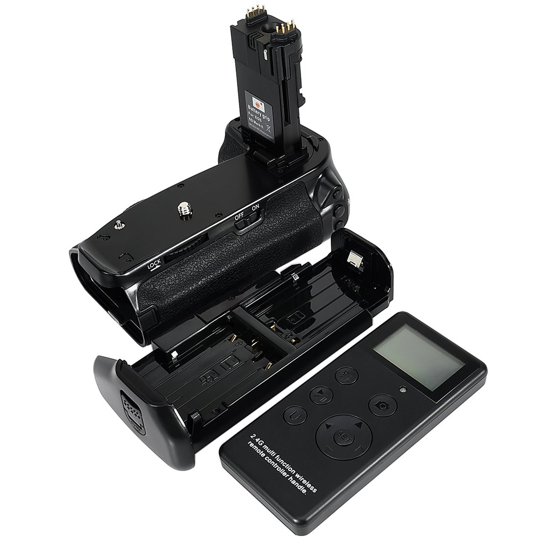 DSTE Pro Batterie Grip Built in 2.4G Wireless Remote Control Compatibile per Canon EOS 6D Mark II as BG-E21