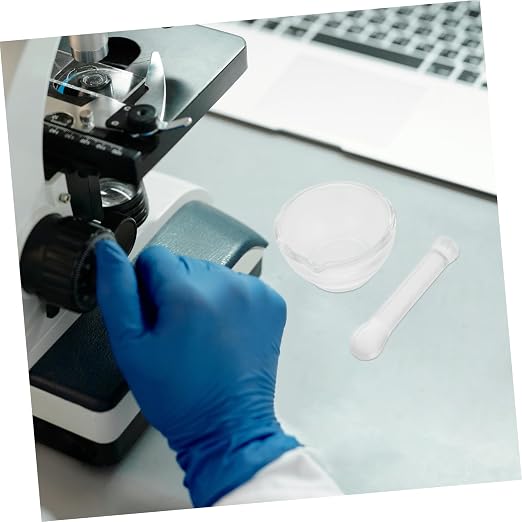 Mortero y mano de vidrio Homoyoyo para laboratorio y cocina miniatura 5