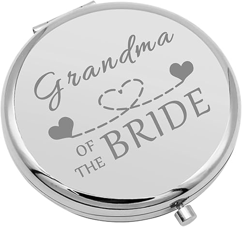Miniatura 8 de Regalos de abuela de la novia regalos de boda regalo de agradecimiento espejo compacto para abuela regalo de boda espejo de maquillaje plegable para