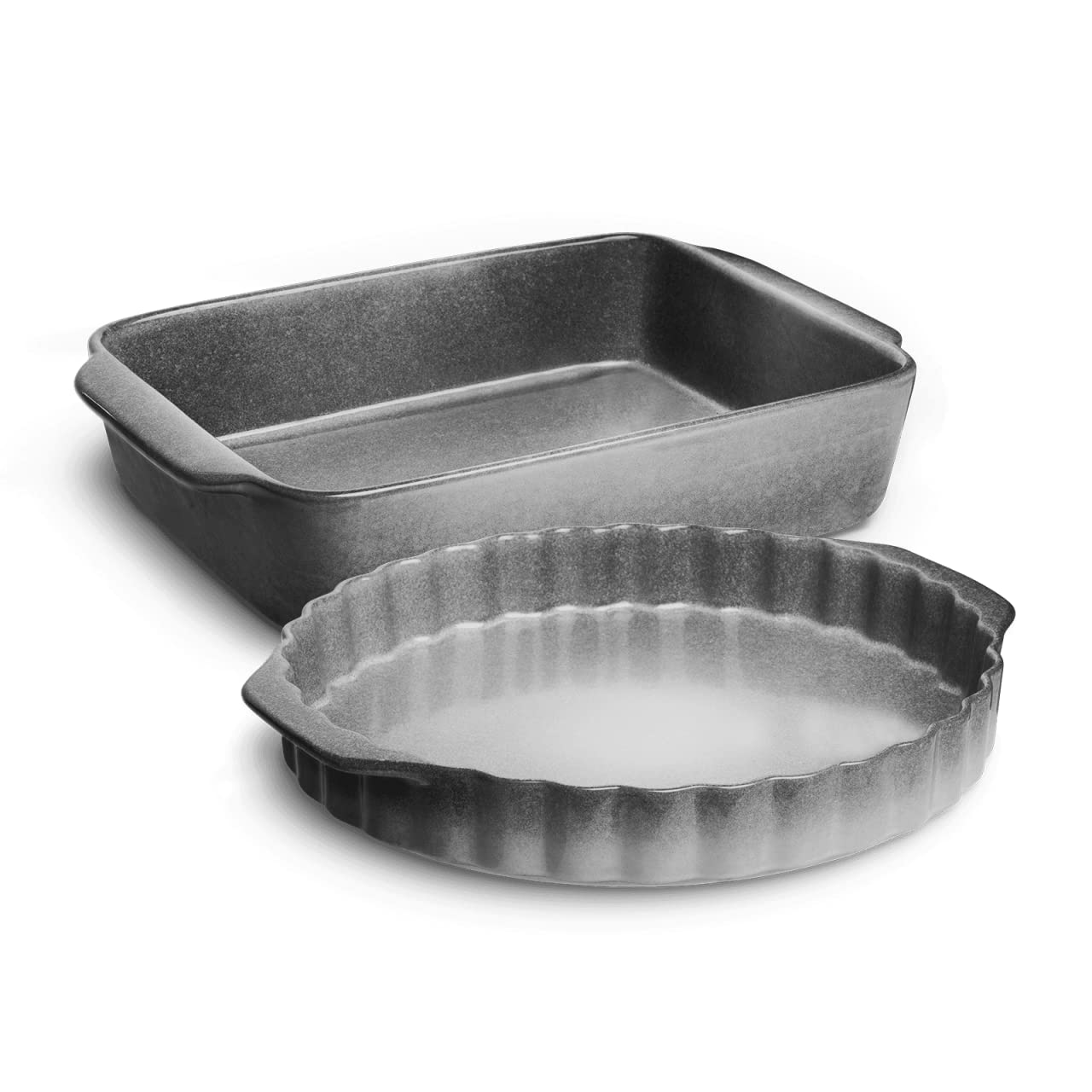 Ceramiczna forma do zapiekanek i tart Misty Cliff zestaw 2 dużych
