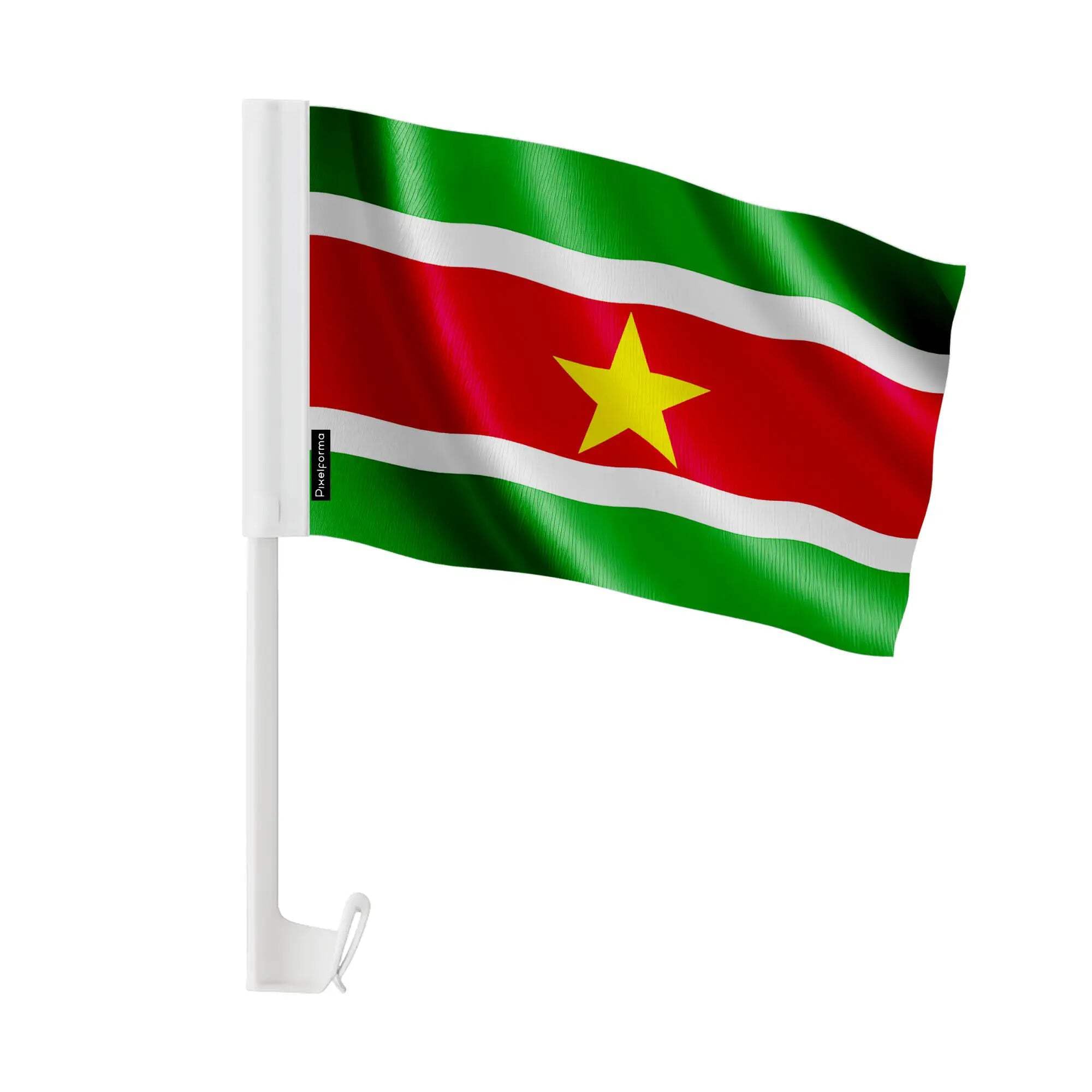 Bandiera auto del Suriname in poliestere, 20 pezzi, 30 x 45 cm