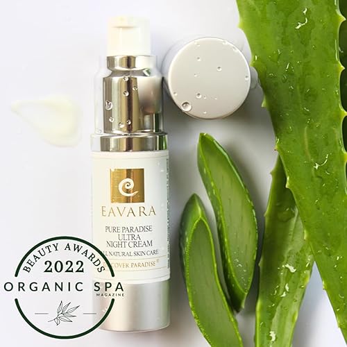 Miniatura 9 de Crema de noche orgánica de retinol, antienvejecimiento para la noche crema hidratante facial natural con ácido hialurónico, manteca de karité y aloe