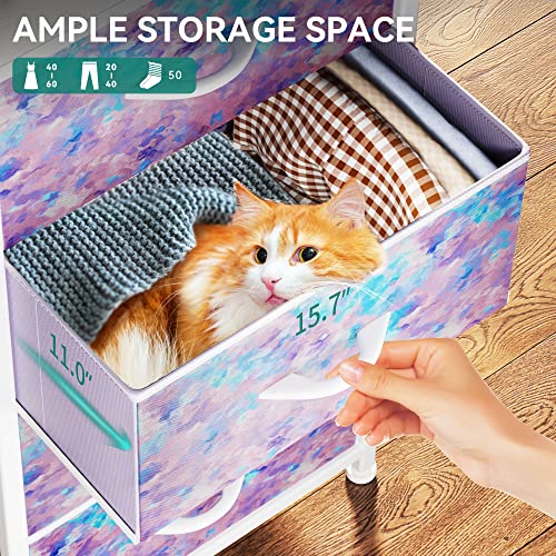 Yitahomepurpledresserwith4drawersstoragetowerunitkidsdresserforbedroomlivingroomclosetssturdysteelframewoodentopeasypullfabricbins Urban Country Home Decor Yitahome purple dresser with 4 drawers storage tower unit kids dresser for bedroom living room closets sturdy steel frame wooden top easy pull fabric bins urban country home decor