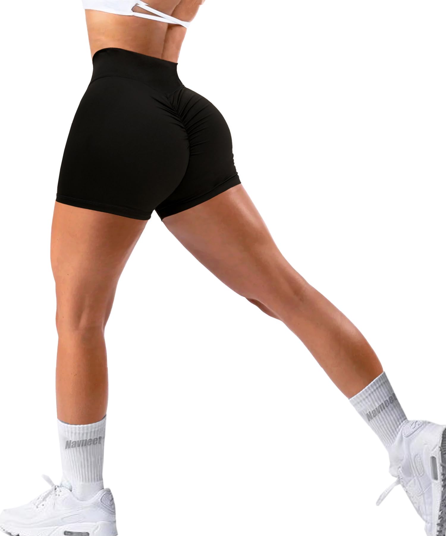 Navneet Pantalon Corto Deporte Mujer Short Deportivo Leggins Cortos Mallas Deporte Mujer Cortas Push Up Ropa Deportiva