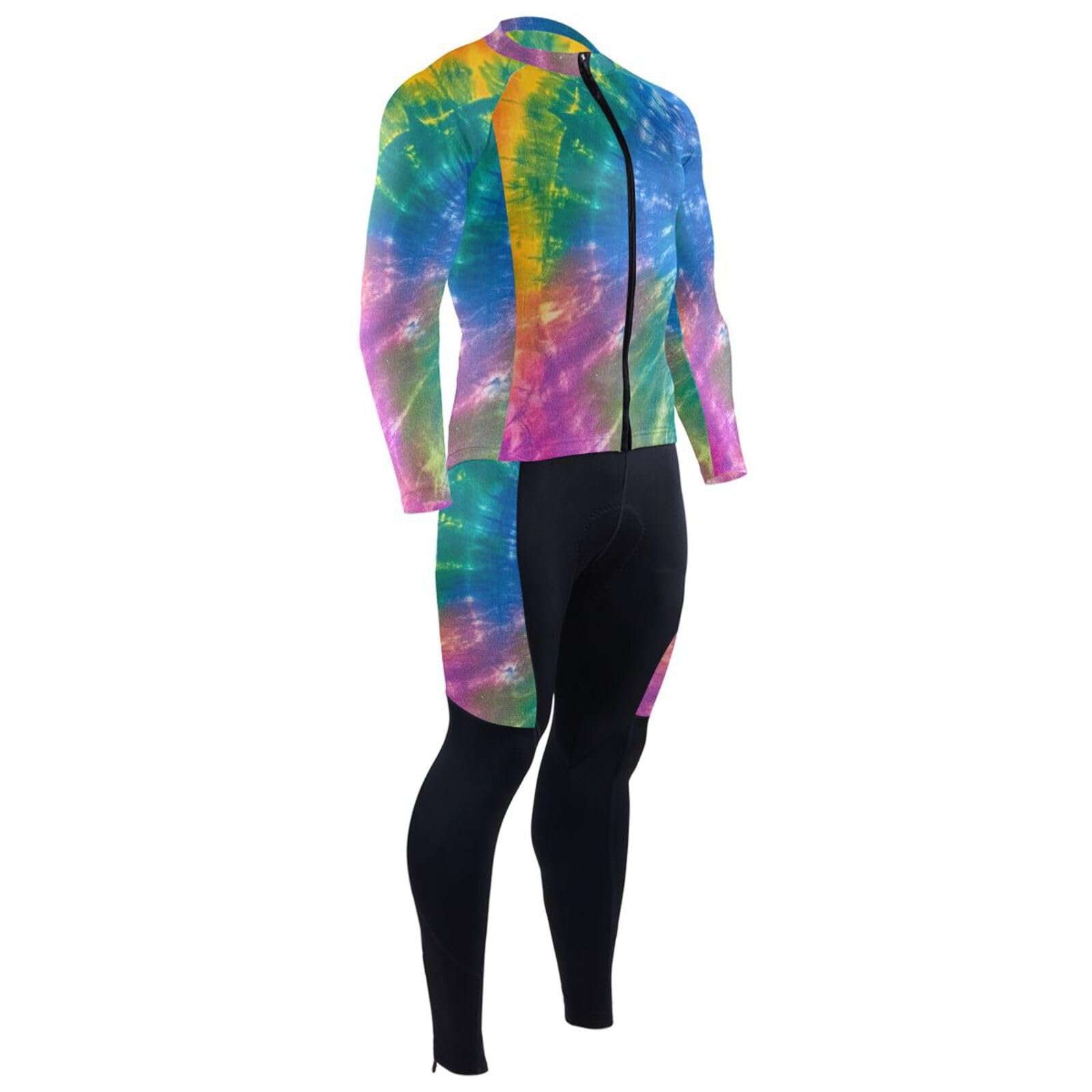 Kaltes Wetter Radtrikot mit Taschen Windbreaker Radshirts für Herren 3D gepolstert