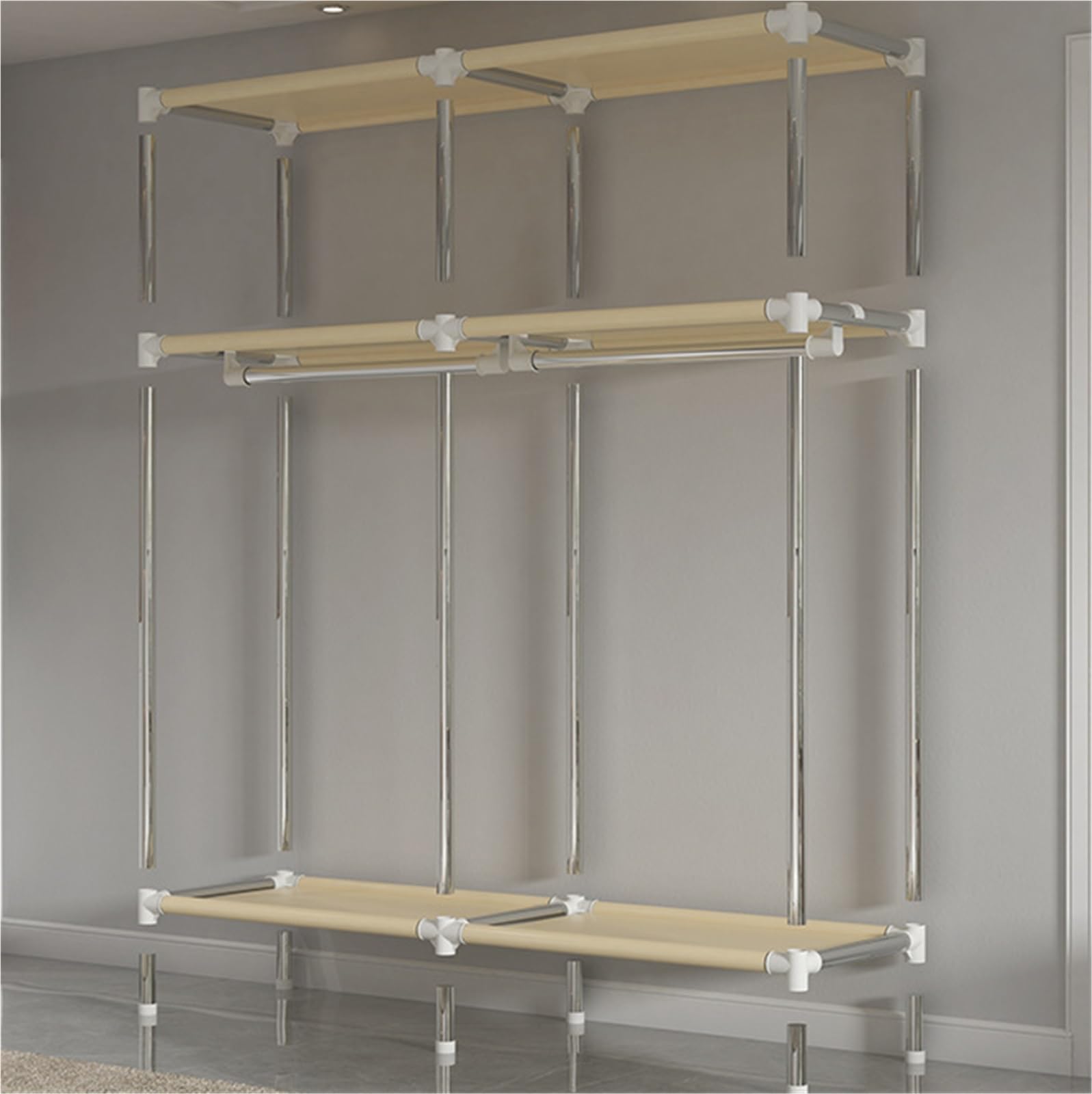 Armadio Spogliatoio Armadio Semplice in Tessuto, Scaffale Portatile Rimovibile, Porta Abiti for Camera da Letto Camera Letto Dormitorio(170x46x80cm)