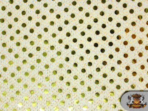 Small Dots Sequin Gold 42" Wide/Sold by The Yard