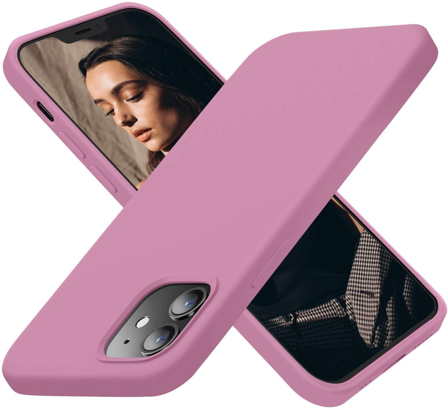 LOXXO ® Liquid Silicone, Microfiber Shockproof Slim Back Cover Compatible for iPhone 11 6.1 inch, (Lilac)