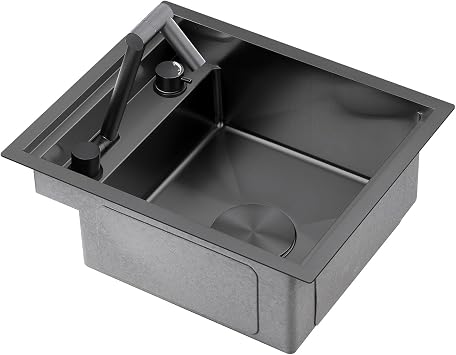 15" x 18" RV Kitchen Sink, Black