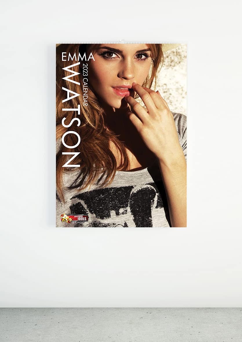 Emma Watson 2023 A3 Hollywood Idols Wirobound Wall Calendar