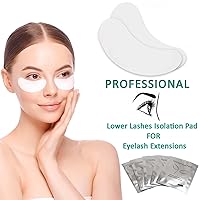 Vista 3 de 50 pares de almohadillas para debajo de los ojos, almohadilla de extensión de pestañas para extensiones de pestañas, parche de ojos de hidrogel