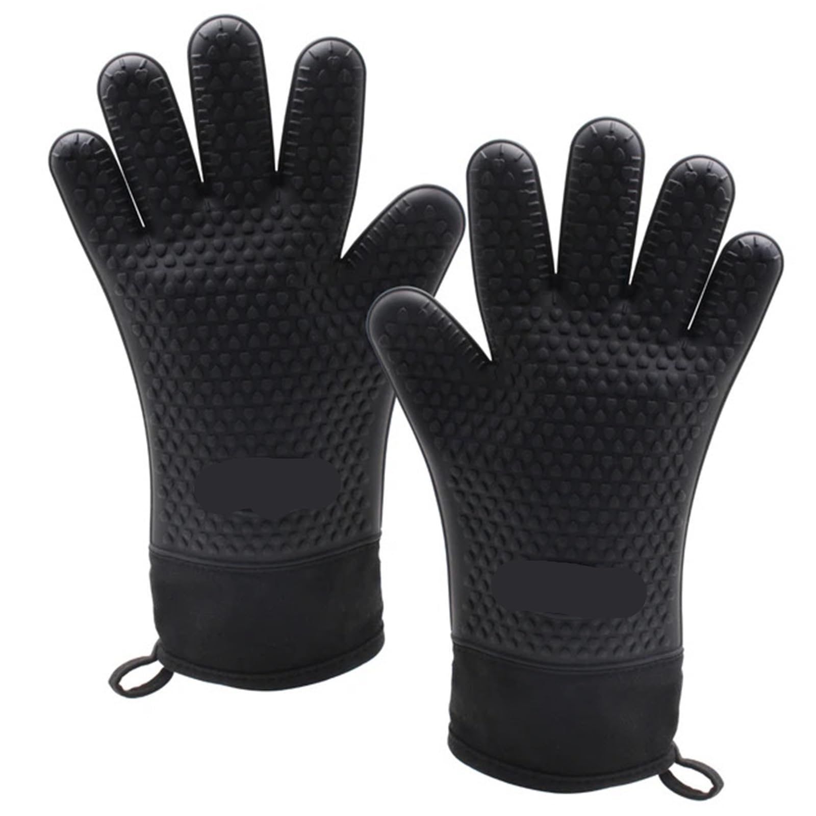Silicone Heat Resistant Oven Mitts Gloves Waterproof Kitchen For Cooking Baking Barbecue Grilling